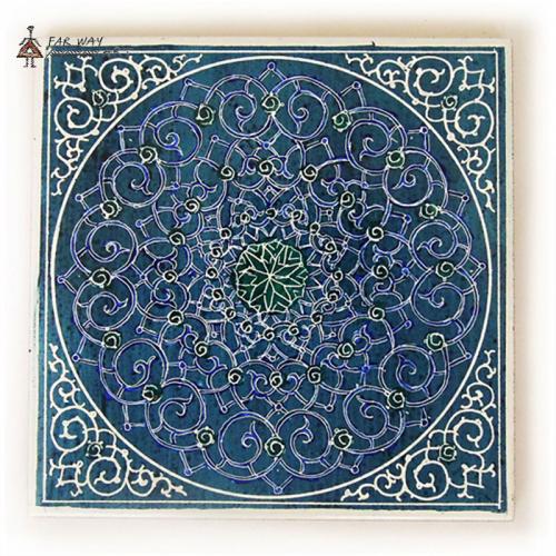 Hand-Painted Decorative Mandala Tiles decorative tile4 farwayart